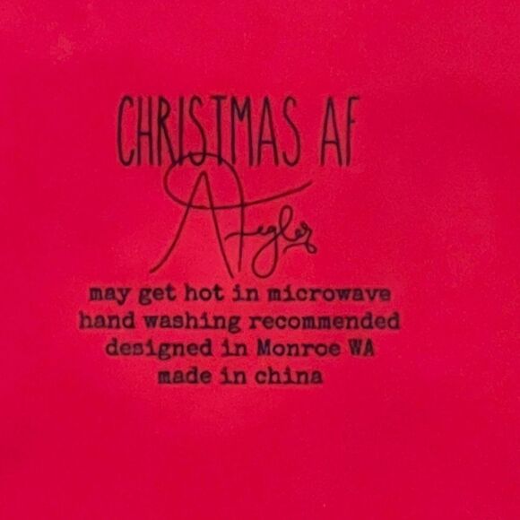 Christmas AF Lot of Four Red Holiday Salad Plates Ceramic Jolly Cheer Joy Holly - Picture 11 of 11